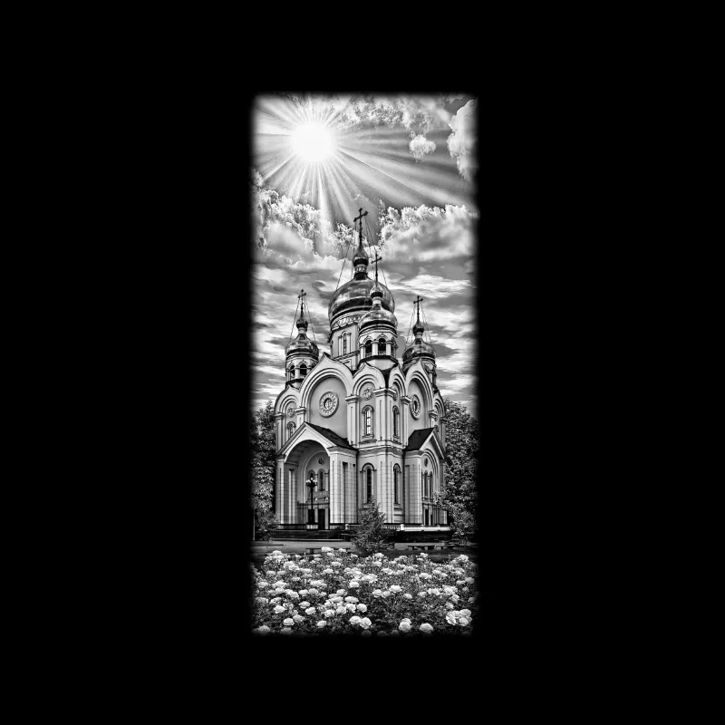 Гравировка по граниту Храм – 03 | Храмы