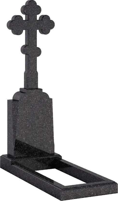 Памятник из китайского гранита с крестом на памятнике – Кит-13 | Памятник из китайского гранита